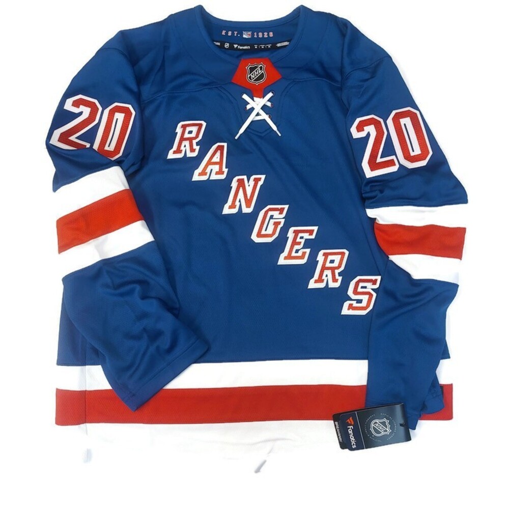 Fanatics Mens Size M New York Rangers Breakaway Home Jersey Chris Kreider Blue - Picture 9 of 9